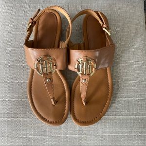TOMMY HILFIGER brown sandals